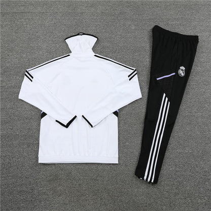 Real Madrid White and Black Tracksuit