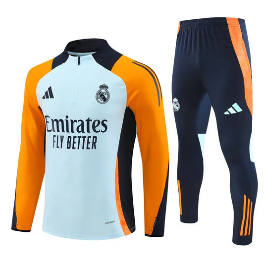 Real Madrid Blue and Orange Tracksuit