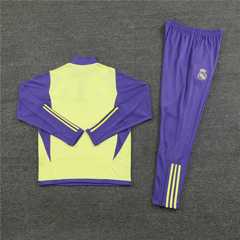 Real Madrid Yellow and Purple Tracksuit